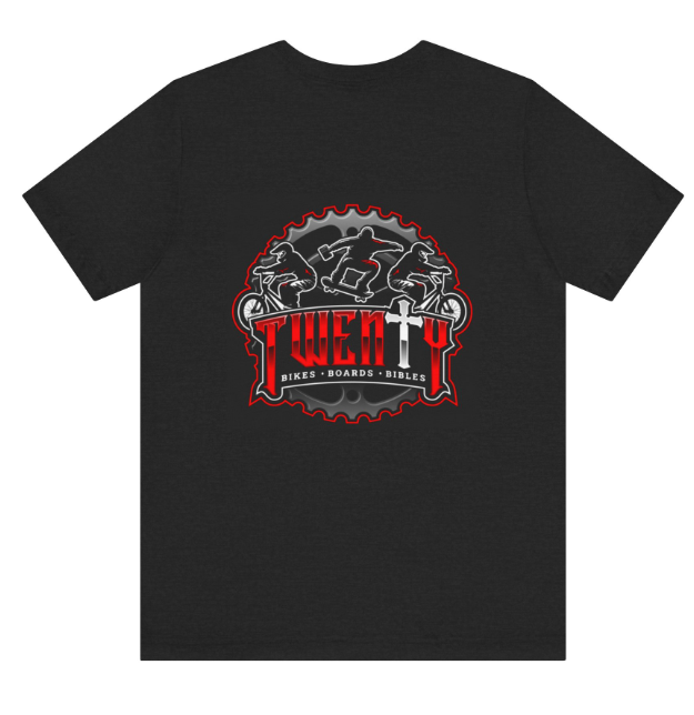 Short-Sleeve Twenty "Bikes, Boards, & Bibles" T-Shirt