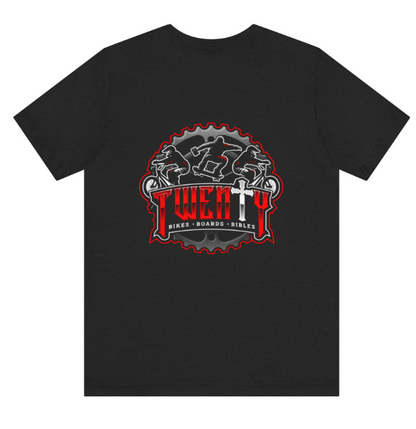 Short-Sleeve Twenty "Bikes, Boards, & Bibles" T-Shirt